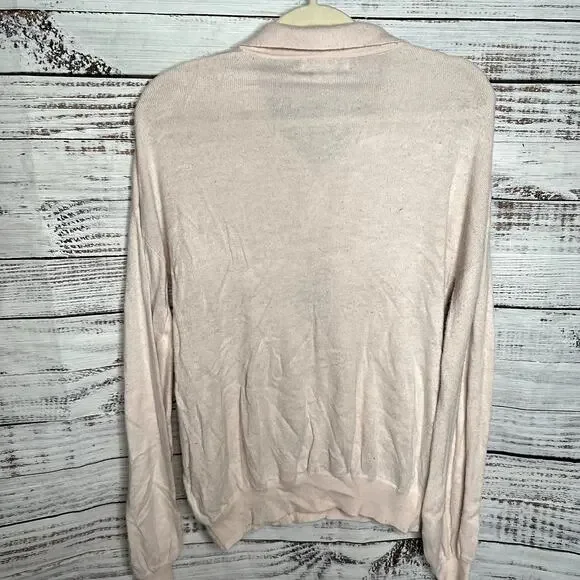 Boden Winchilsea Collared Jumper Milkshake Light Pink Barbie Core Cashmere 6 - Picture 4 of 4